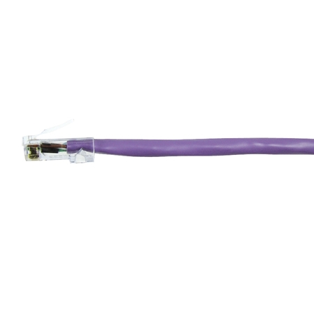 COMPULINK CBL ASSY MOD D/E 24-4PR, STRANDED CAT6 568A/B 7FT, VIOLET M88DE7FC610